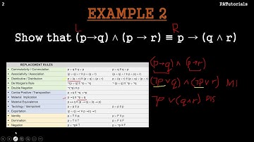 Logical Equivalences (Replacement Rules) EX. 2 TAGLISH | PATutorials