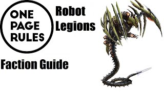 Robot Legions Faction Guide- One Page Rules Grimdark Future