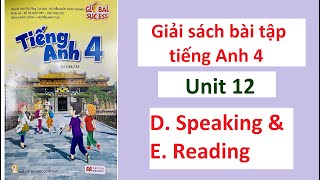 Unit 12-D. Speaking, E. Reading - Grade 4 English Workbook Solution |Ms. Diem's Channel|