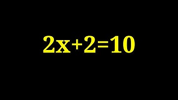 Solve 2x+2=10