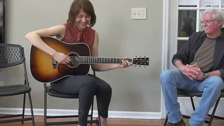 Molly Tuttle - 1st time playing her Thompson Guitar