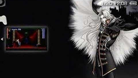 Castlevania SOTN custom PSP menu (PS1 emulator)