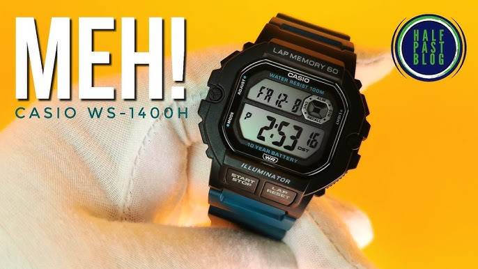 WS-1400H Watch YouTube Running Review Casio -