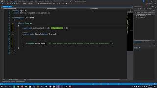 Learning C# - Constants