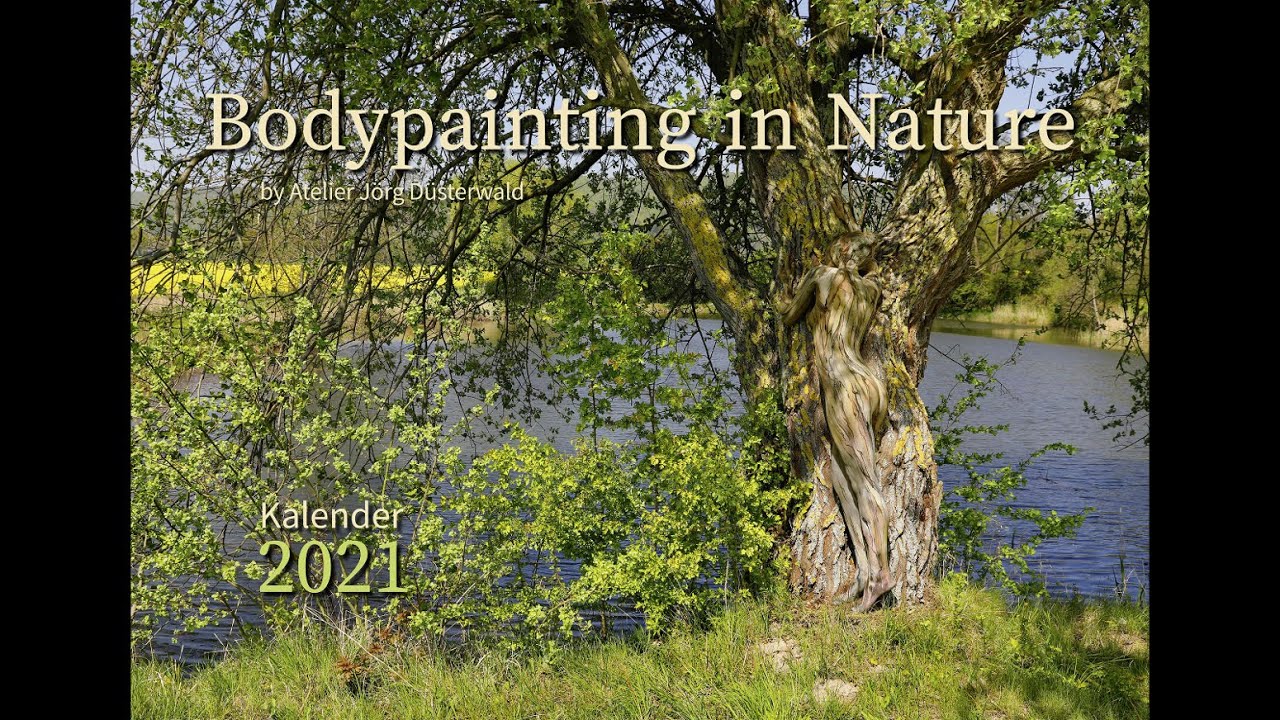 Kalender / Calendar BODYPAINTING IN NATURE 2021 by Atelier Jörg Düsterwald
