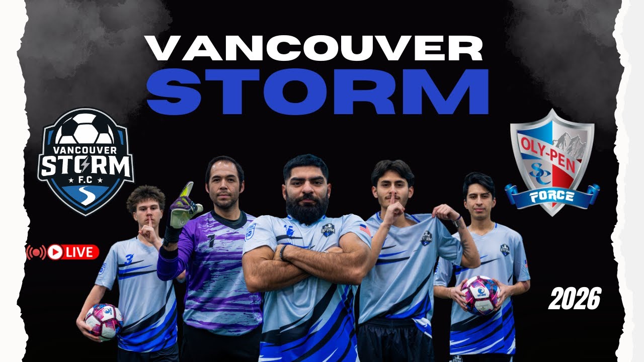 Vancouver Storm FC vs Oly-Pen Force | Indoor Soccer LIVE | January 3 • 7:30 PM