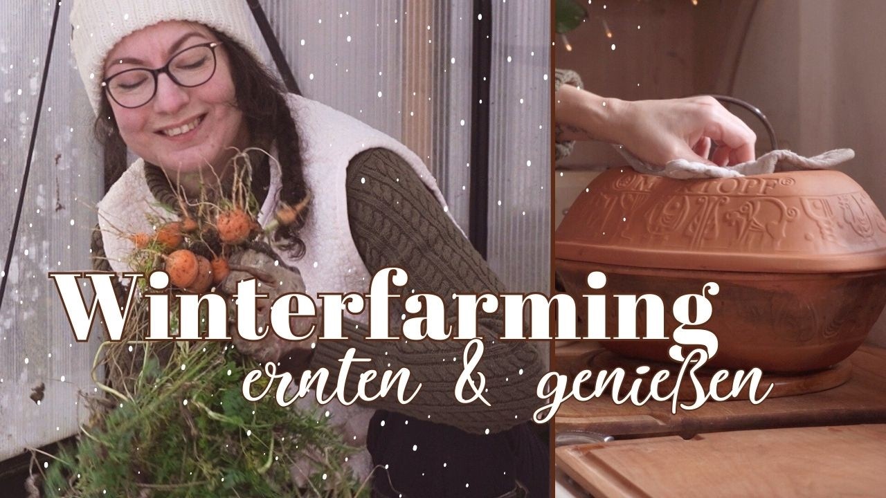 frisches Gemüse trotz Schnee & Eis ❄️ Gartenarbeiten im Winter & Soul Food aus dem Römertopf 🍲