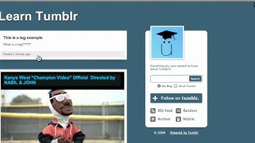 Learn Tumblr Ep5: Tagging and Tag Clouds @ uSchoolme