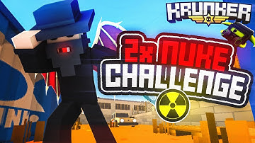 Krunker DOUBLE NUKE Challenge! (INSANE Gameplay!)