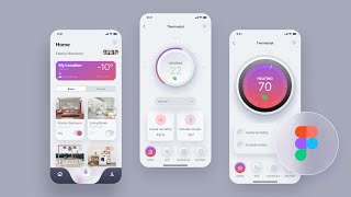 UI Design a Smart Home app in Figma - Full Course screenshot 5