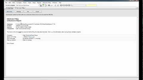 Video 05 - Filing Electronic Returns