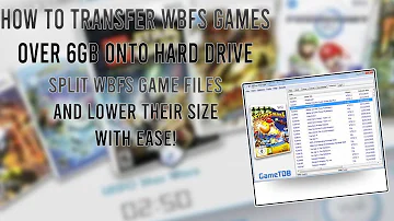 How do I split files in Wii Backup Manager?
