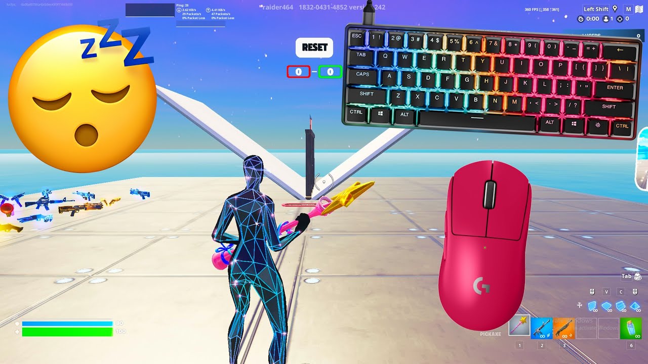 Fastest Mechanical Keyboard for Fortnite | Apex Pro Mini 360FPS Gameplay