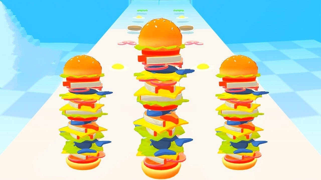 BURGER RUSH 🍔🍗🍔 All Levels Gameplay Walkthrough Android,iOS Games UPDATE LEVEL BR06 JKBCL0