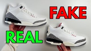 REAL VS FAKE! NIKE AIR JORDAN 3 REIMAGINED SNEAKER COMPARISON!