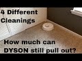 Roborock S5 S50 MAX settings test on carpet. How much can a DYSON pull up after? Roomba i7 + Deebot