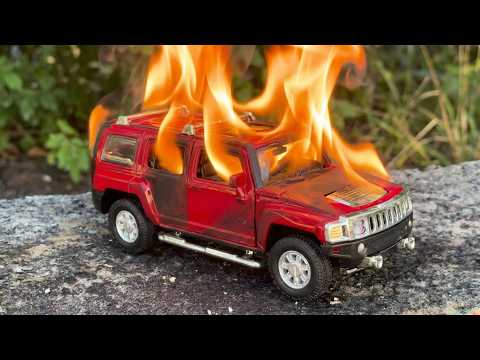 Total Ashes: Nothing Remains of This Military Hummer! 