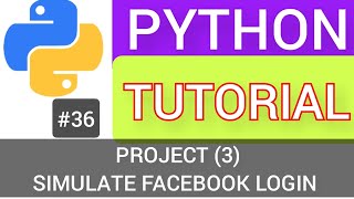 Simulate Facebook Login in Python Programming Language Tutorial