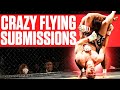 Top 10 crazy flying submissions in mma