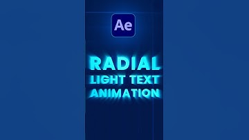 shine through text animation | radial light text | #tutorial #aftereffects