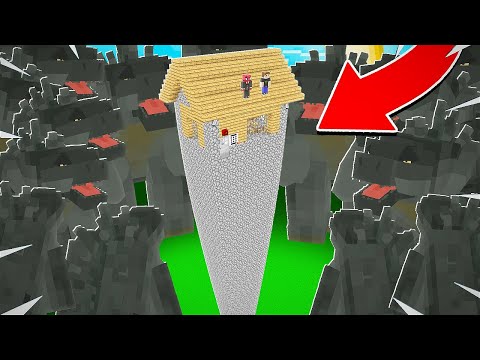 EN GÜVENLİ UZAY KULE EV VS GODZİLLA KIYAMETİ! 🦖 - Minecraft