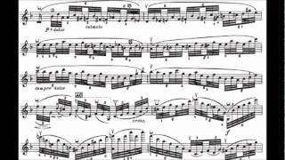 Ysaye Solo Violin Sonata No. 3 -- Ballede (with sheet music)