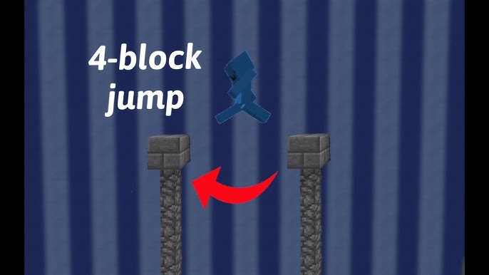 Minecraft's Longest Jump (How you can jump 250+ Blocks) 