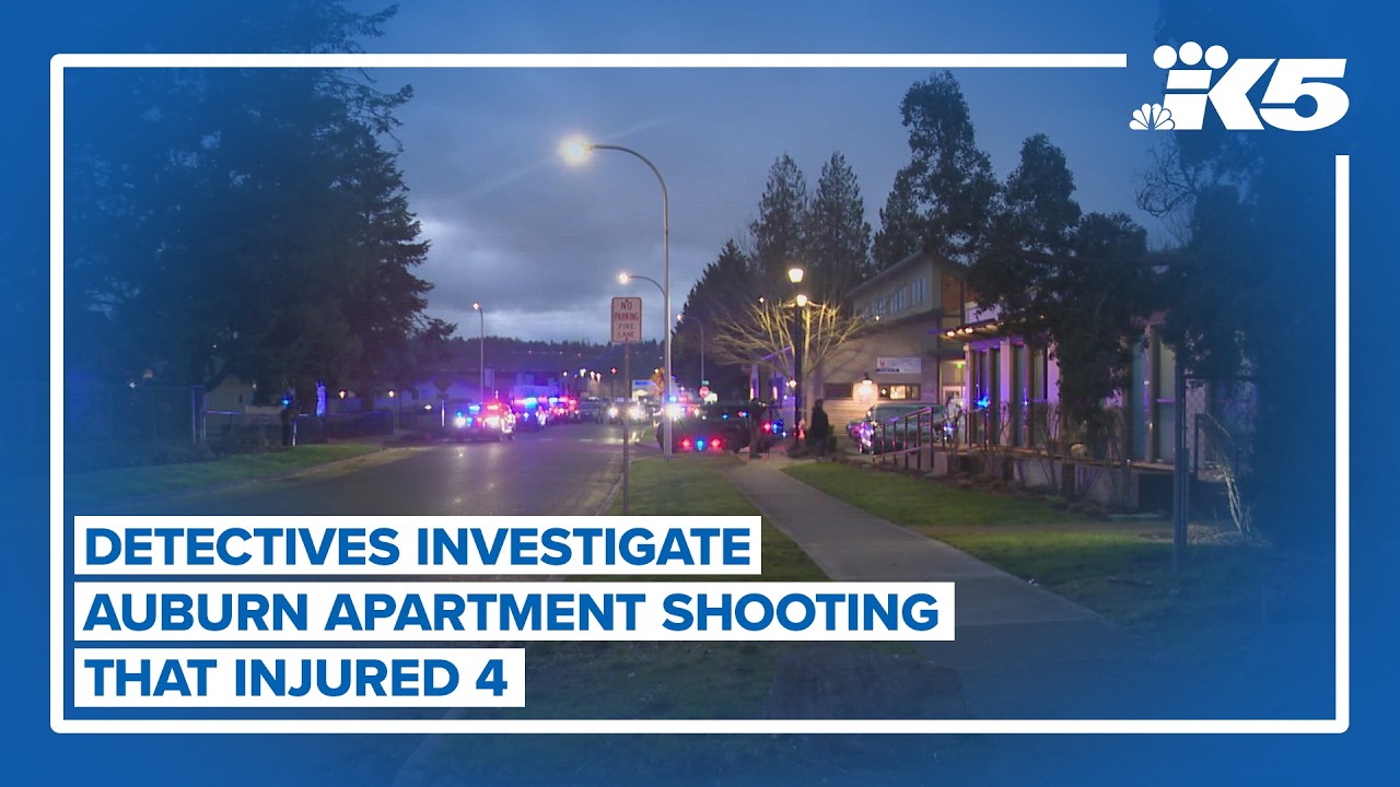 Detectives investigate Auburn shooting that injured 4 - YouTube