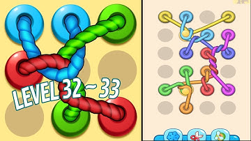🏅 TANGLED LINE 3D: Knot Twisted 🤪 Level 32 ~ 33 🧩 Gameplay Walkthrough
