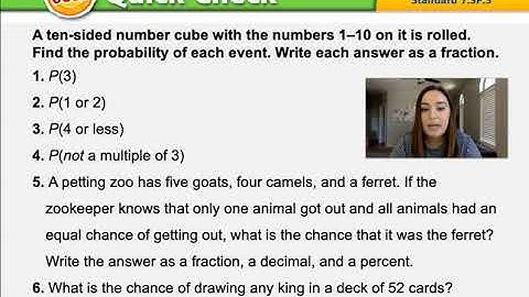 Chapter 9 Lesson 2: Theoretical and Experimental Probability
