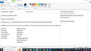 WHAT IS SAP BASIS ? INTRODUCTION