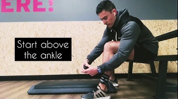 Use voodoo floss to release your tight calves