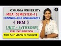 FRM | FINANCIAL RISK MANAGEMENT | UNIT-5 FULL EXPLANATION | SEM-4 OU | MBA | @shivanipallela 