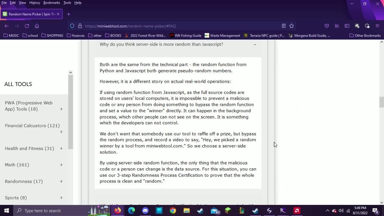 Live 8/31/2022 5:48 PM rift raffle