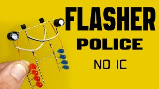 How To Make FLIP FLOP LED ( Flasher Police ) Circuit Using BC547 NPN Transistor💠In The Simplest Way