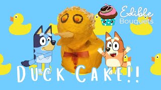 How to Make a Bluey Duck Cake | Easy Bluey Birthday Cake Tutorial