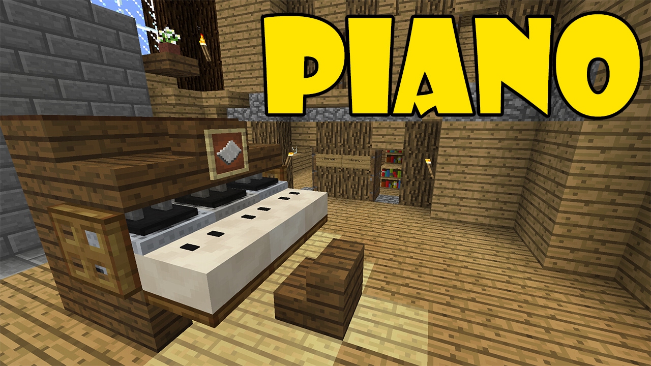 How To Make PIANO Minecraft PE (Pocket Edition) MCPE YouTube