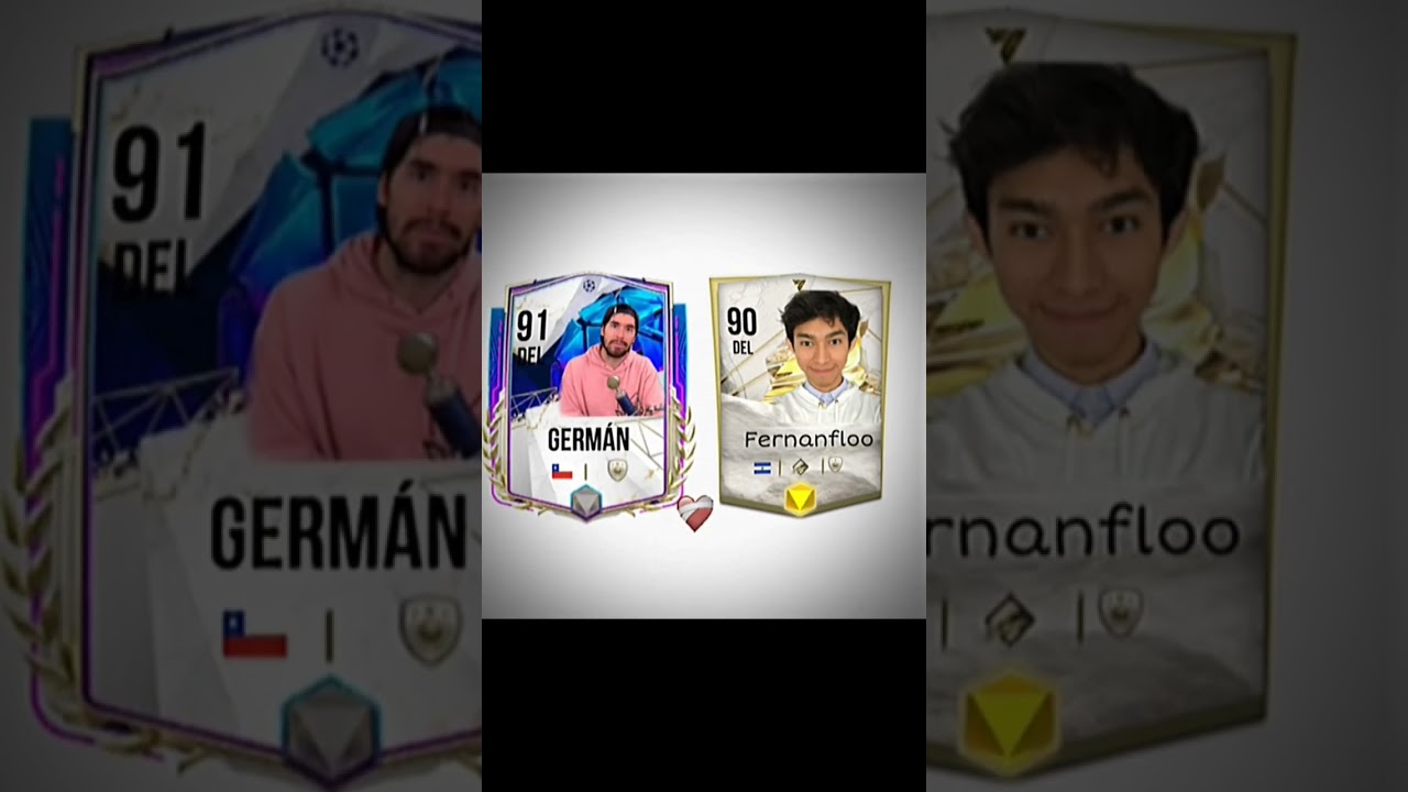 Fernanfloo vs germán con cartas fc 24 