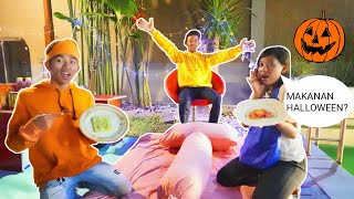 BIKIN KAMAR TIDUR DIKOLAM RENANG 24 JAM PART 3, MALAMNYA PESTA MAKANAN HALLOWEEN😱 | Mikael TubeHD