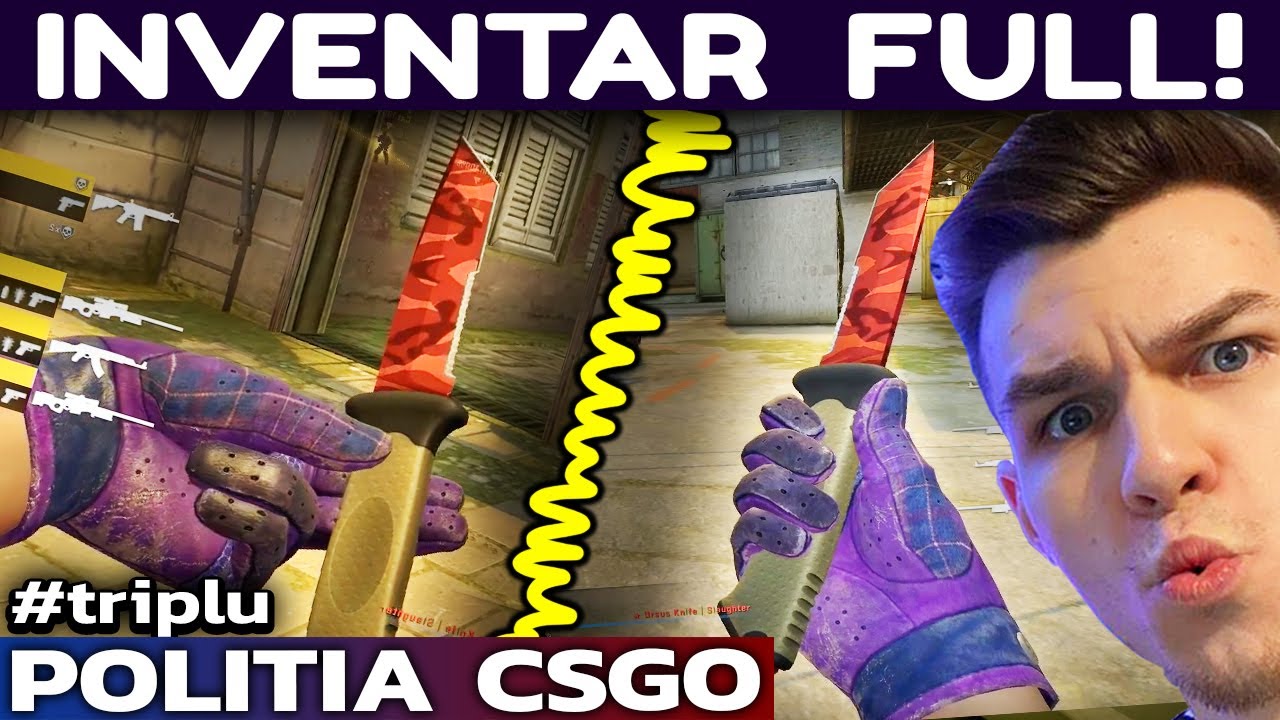 CUȚIT, MĂNUȘI ȘI INVENTAR FULL ! 🚔👮 Poliția CS:GO - YouTube