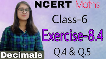 class 6 NCERT Maths Exercise-8.4 Part-3 Q.4 & Q.5