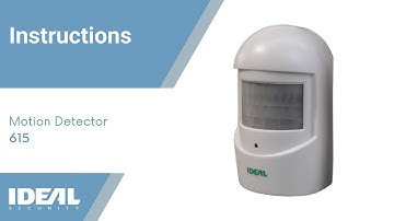 Setup instructions: Ideal Security SK615 Residential Wireless "RF" Motion Detector