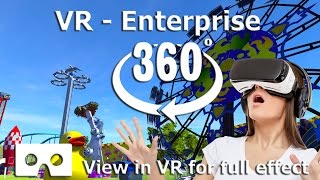 360 Video -VR Roller Coaster Enterprise  - Experience the excitement of a ride in a VR Theme Park