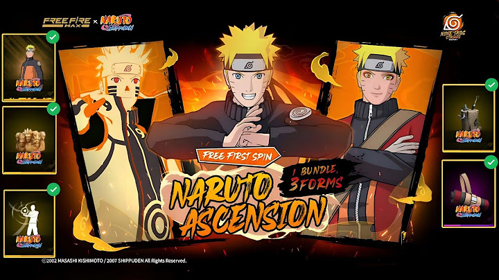 Naruto Ascension Event Free Fire | Naruto Token Tower Event Free Fire | Naruto Bundle Free Fire