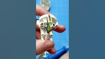 How to wire an electrical plug (grounded type F) #electricalwiring #DIY #typeF