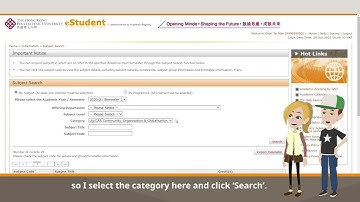 Subject Registration 3  Search & Timetable
