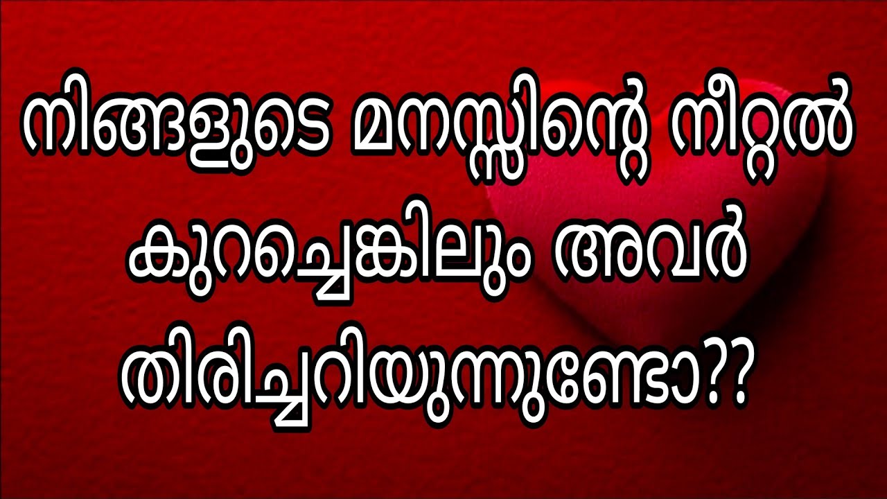 നിങ്ങളുടെ മനസ്സിന്റെ നീറ്റൽ കുറച്ചെങ്കിലും അവർ തിരിച്ചറിയുന്നുണ്ടോ??✨✨