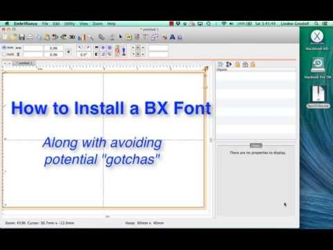 Embrilliance 또는 EmbroideryWorks에서 BX 글꼴을 설치하는 방법 - 개정 및 업데이트
