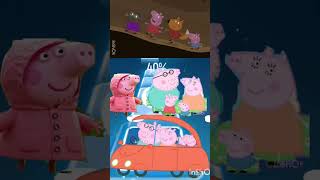 Peppa Pig &amp; Family Run😱Scary Zombie Attack🧟coffin dance#shorts#coffindance#peppapig#cartoon