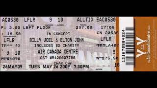 Elton John Billy Joel Face 2 Face Toronto, Canada May 26, 2009